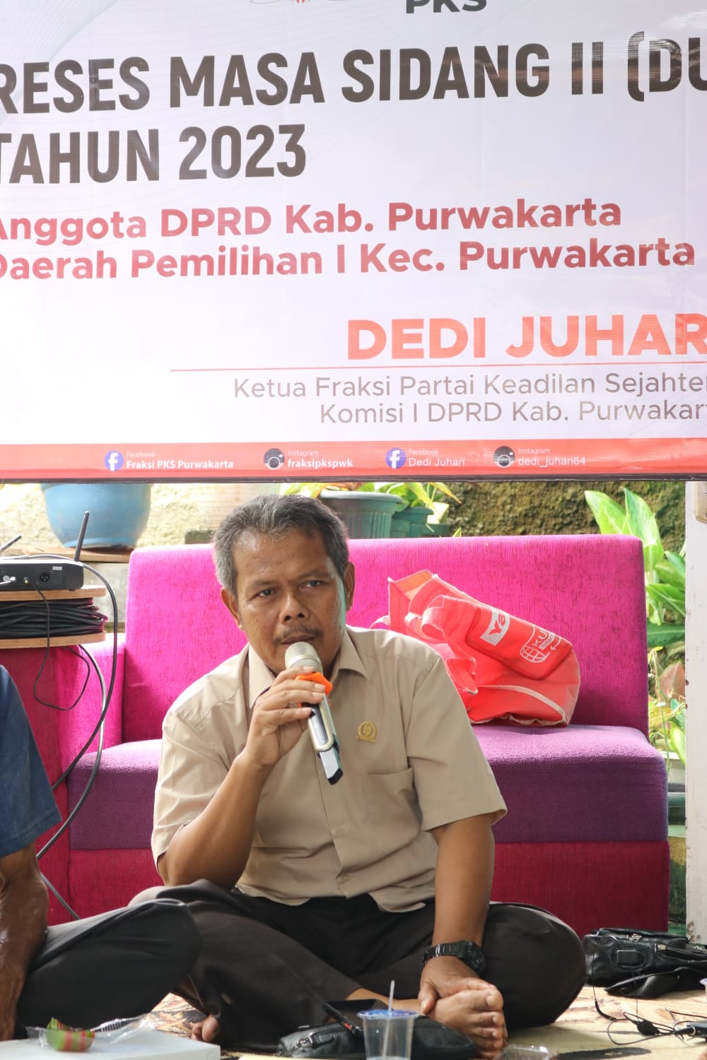 Ketua Fraksi PKS DPRD Purwakarta Dedi Juhari Melaksanakan Reses Pertama di Kelurahan Nagritengah