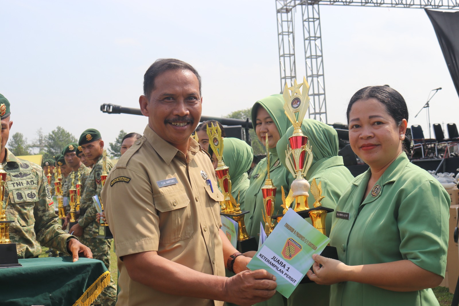 Sekretaris DPRD Purwakarta Menghadiri Acara Syukuran HUT Ke-63 Batalyon Armed 9 Pasopati Kostrad Tahun 2025