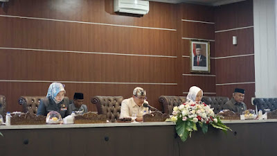 DPRD Purwakarta Gelar Rapat Paripurna Tingkat 1 dengan Agenda Pokok Penjelasan Bapemperda dan Bupati atas 3 Raperda