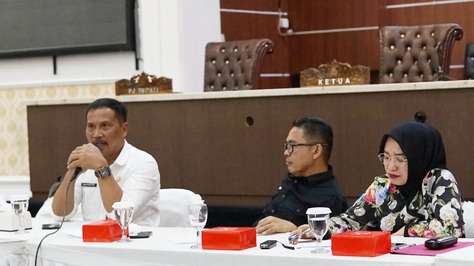 Pimpinan DPRD dan Kadis Kominfo Purwakarta Menerima Audiensi Aliansi Wartawan